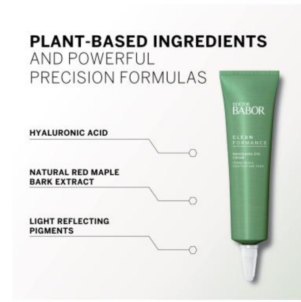 NIB $99 BABOR DOCTOR BABOR Cleanformance Awakening Eye Cream Eye Care, 15 ml - Picture 4 of 7
